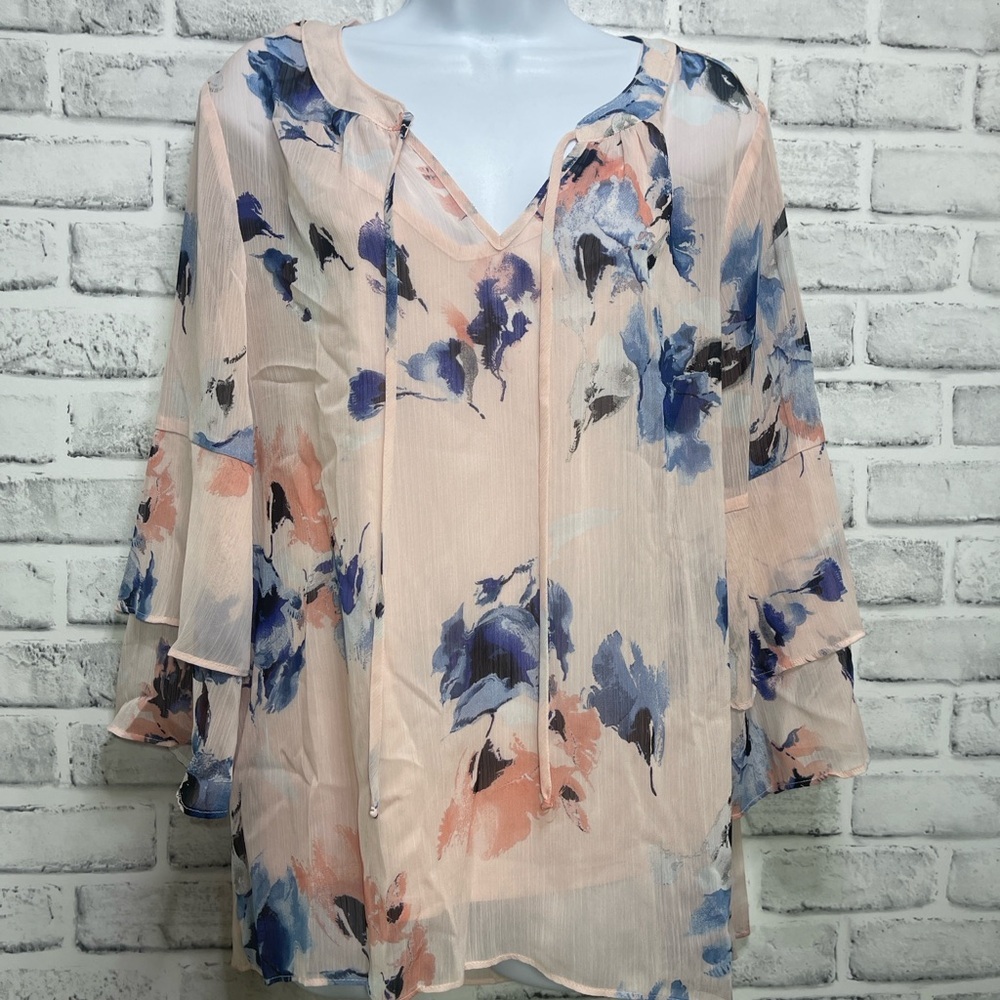 I.N. Studio Sheer Blouse Camisole Extra Large